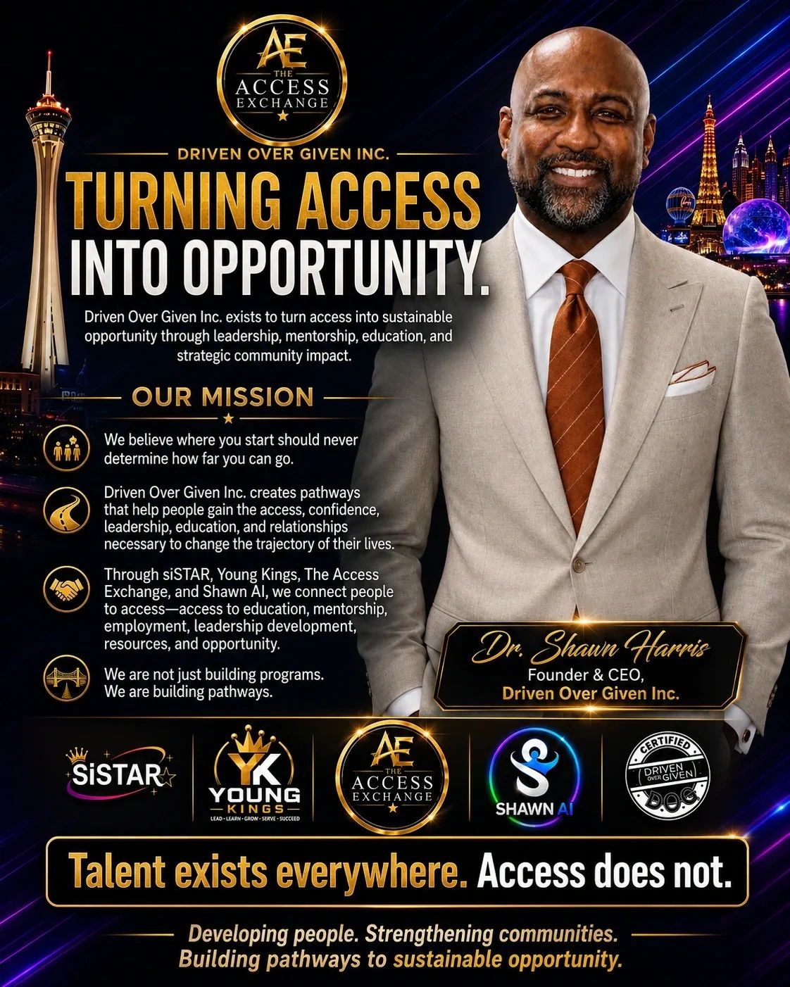 Dr. Shawn Harris, Founder and CEO of Driven Over Given Inc.